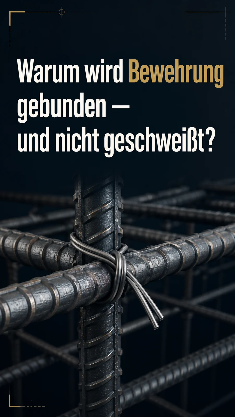 BauVektor Erklärung über gebundene Bewehrung